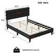 preview thumbnail 8 of 7, Queen Size Platform Bed Frame w/ Headboard & Wooden Slats Support for Kids Teens Adults No Box Spring, Easy Assembly, DARK GREY
