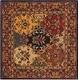 preview thumbnail 45 of 50, SAFAVIEH Handmade Heritage Lyra Traditional Oriental Wool Rug 4' Square - Multi/Burgundy - Square