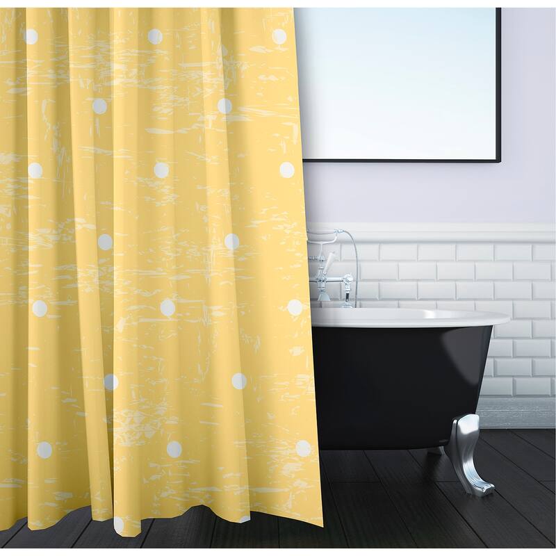 Dorothy Dot Geometric Print Shower Curtain