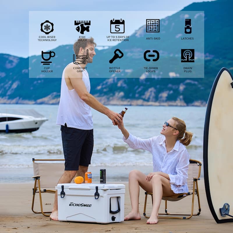 EchoSmile 35 qt. Rotomolded Cooler