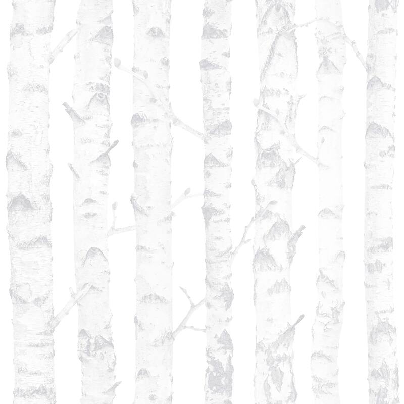 Chesapeake Birdie Grey Birch Wallpaper - 20.9 x 396 x 0.025