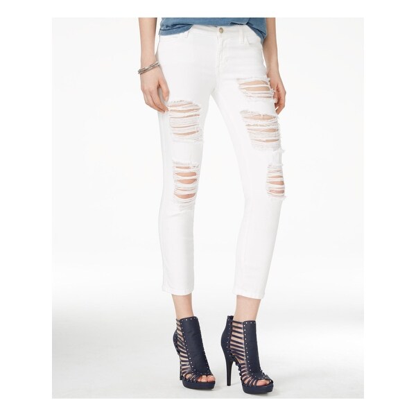 white guess jeans