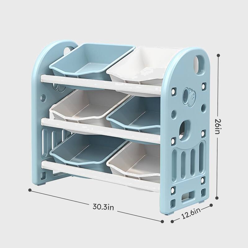 Kids Toy Storage Organizer with 6 Bins