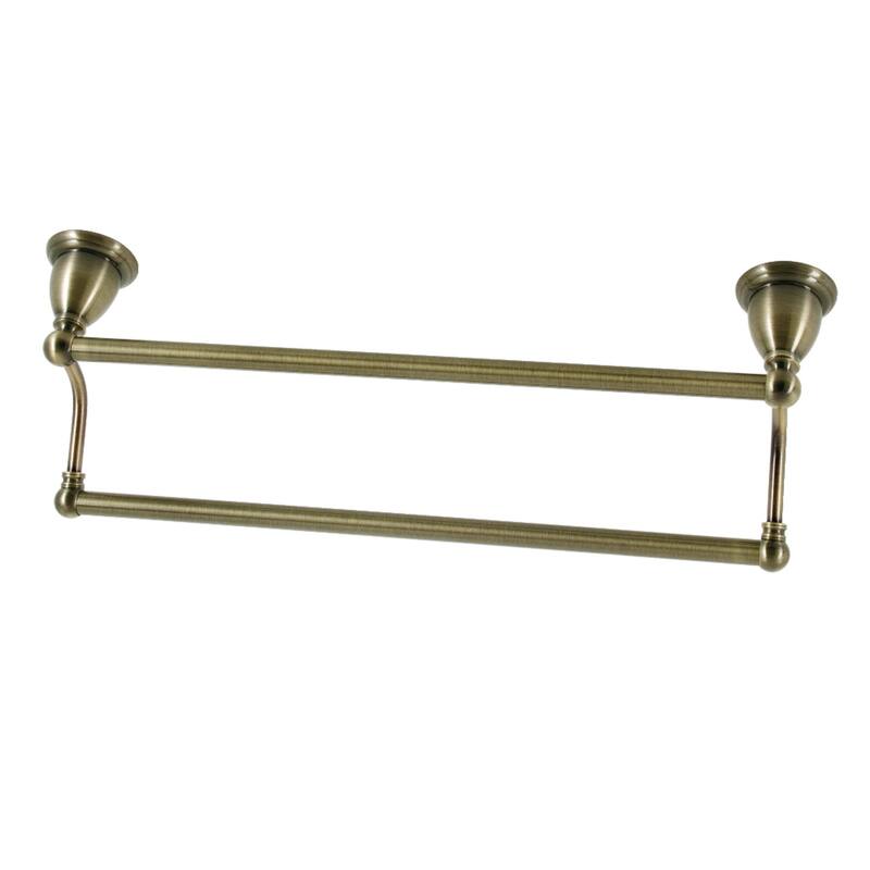 Kingston Brass Heritage 18-Inch Dual Towel Bar - Antique Brass