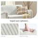 preview thumbnail 29 of 62, HULALA HOME Adika 51"W Farmhouse Striped Linen Upholstered Loveseat with Solid Wood Spindle Legs