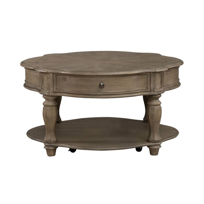 Magnolia Manor Weathered Bisque Optional 3 Piece Cocktail Table Set