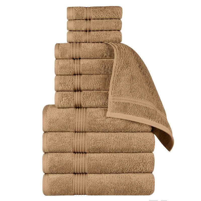 Superior Heritage Egyptian Cotton Absorbent 12-Piece Towel Set