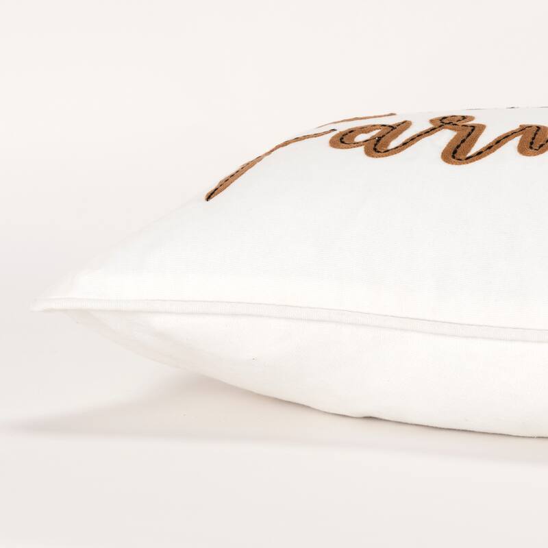 Rizzy Home Welcome to our Farmhouse Throw Pillow