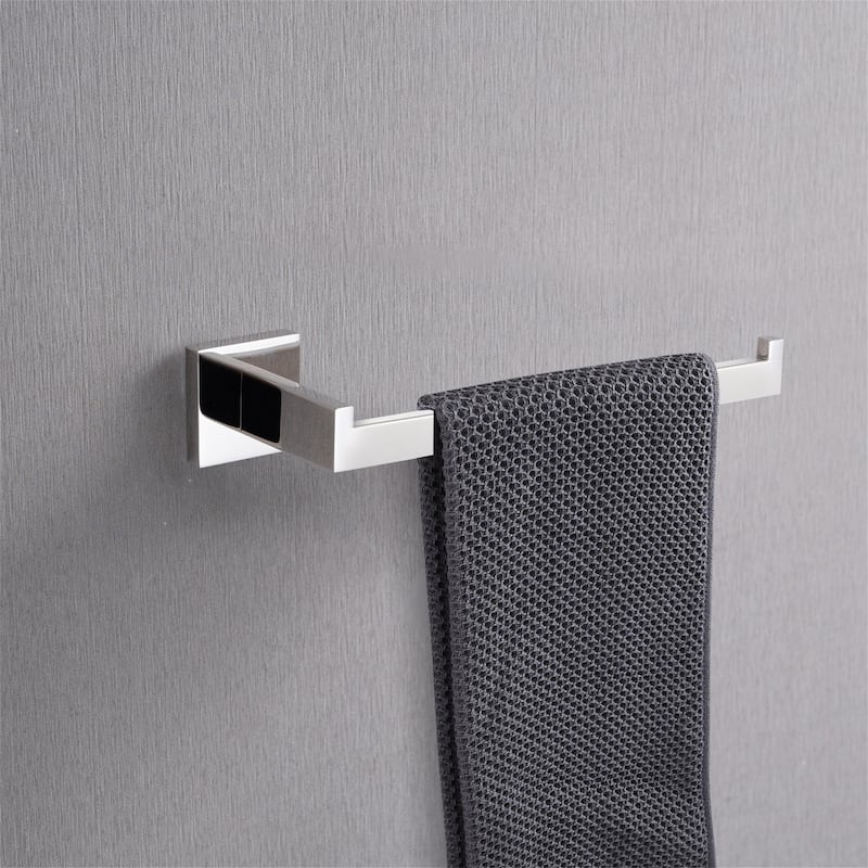 Wall Mount 4 Piece Bathroom Hardware Set Polished Chrome Bathroom Accessories Set Stainless Steel Towel Holder Bar Set