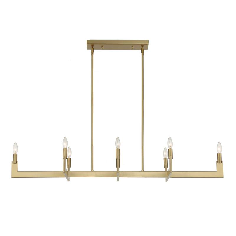 Uttermost Cordoba 8 Light Linear Chandelier - 51.5"W x 14.25"D x 8.5"H