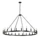 preview thumbnail 3 of 16, 54-inch Round Wagon Wheel 24-light Chandelier