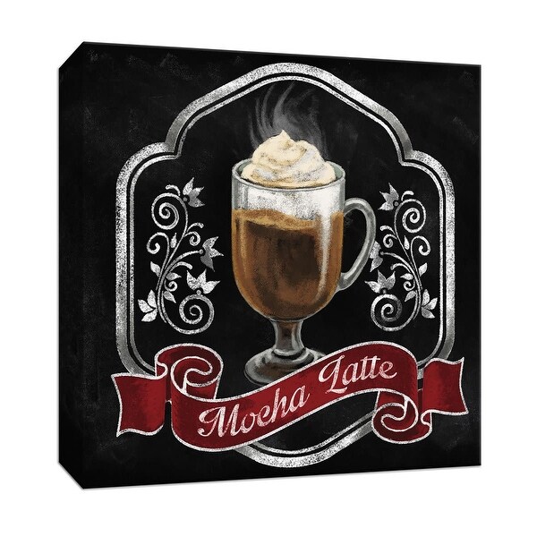 PTM Images 9-147311 PTM Canvas Collection 12" x 12" - "Mocha Latte" Giclee Coffee, Tea & Espresso Art Print on Canvas