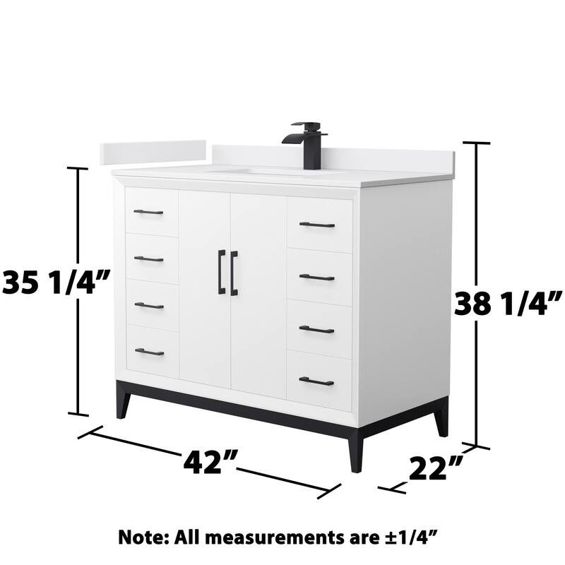 Wyndham Collection WCH818142S-VCA-UNSMXX Amici 42" Free Standing