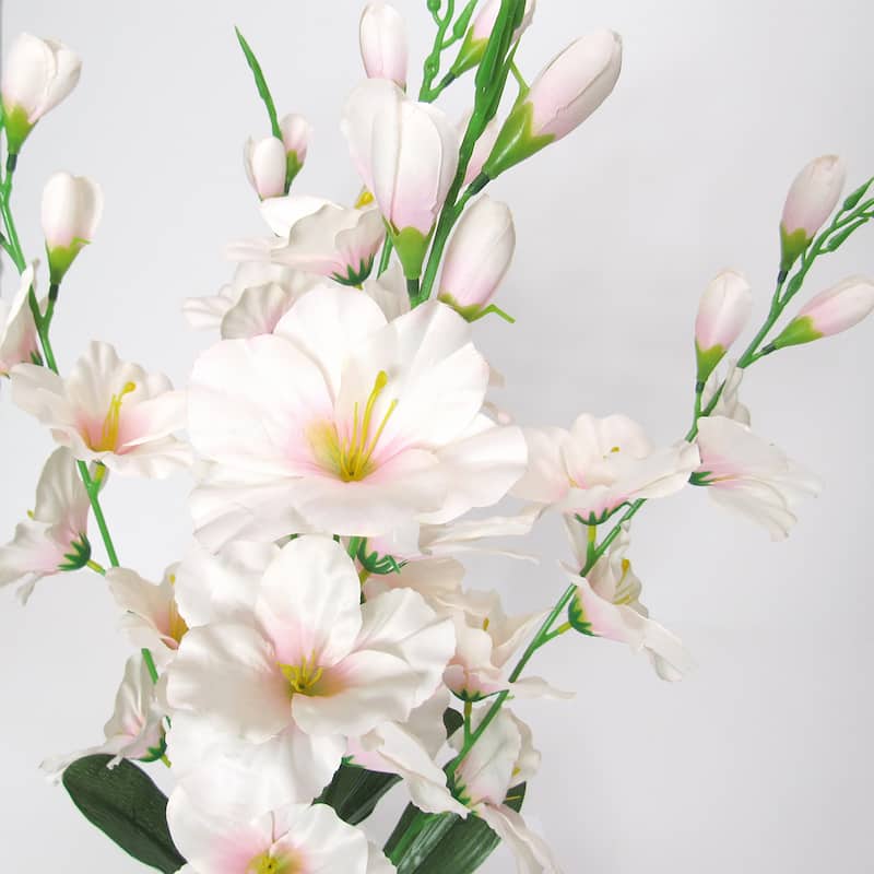 Artificial Gladiolus Flower Stem Bush Bouquet 26in