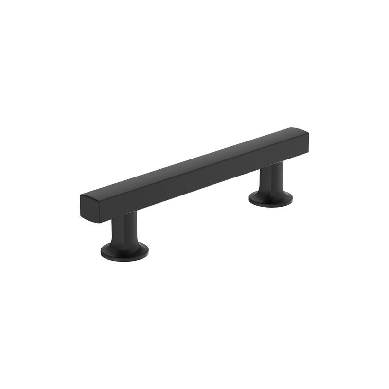 Amerock Everett Kitchen Cabinet Pull Handle - 3-3/4 in (96 mm) Center-to-Center - Matte Black