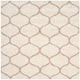 SAFAVIEH Hudson Shag Ogee Trellis 2-inch Thick Area Rug - 11' x 11' Square - Ivory/Beige
