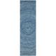 SAFAVIEH Handmade Ikat Jaycie Wool Rug - 2'3" x 12' Runner - Dark Blue/Multi
