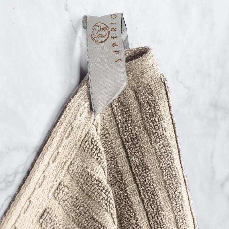 Superior Ribbed Cotton Absorbent Heavyweight Bath Towel Set