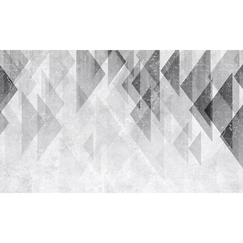 GK Wall Design Monochrome Geometric Trigon Modern Removable Wallpaper