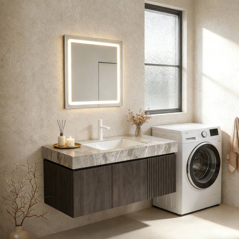 Floating Bathroom Vanity with 1 Pre-drilled Faucet Holes