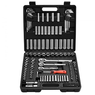 Complete 149-Piece Socket Wrench Set with Ratchet and Chrome Plated ...