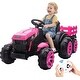 preview thumbnail 21 of 25, 12V Kids Ride On Tractor, Battery Powered Electric Vehicles Toy Pink