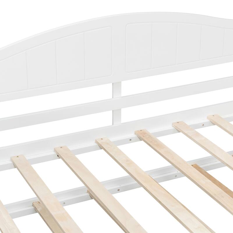 Twin Size Canopy Daybed with Trundle Solid Wood and MDF Frame
