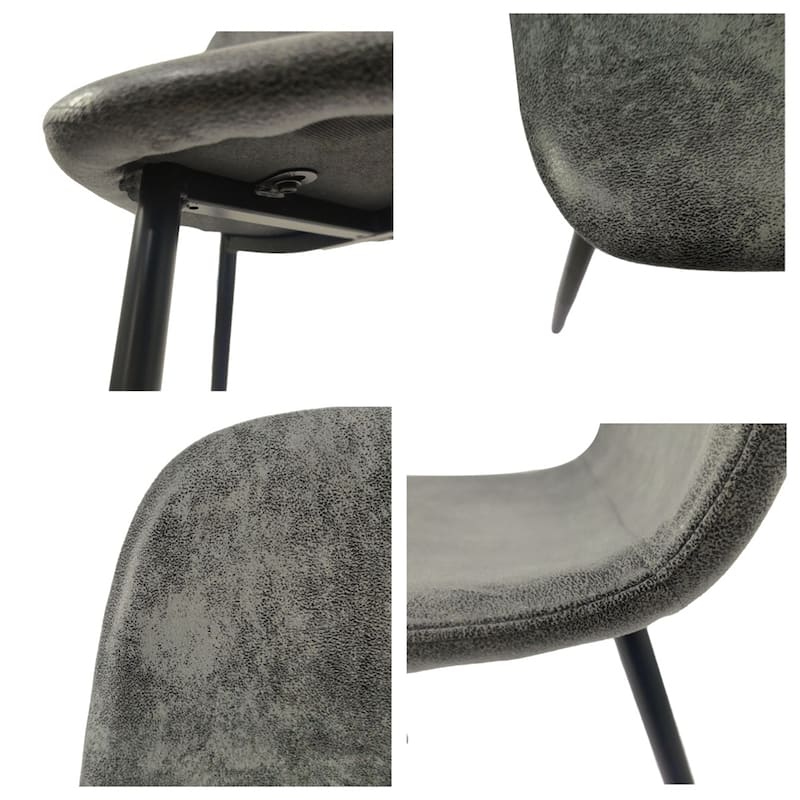 Modern Dining Room Chairs with Metal Legs(Set of 4) - N/A