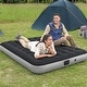 preview thumbnail 5 of 4, Coleman River Gorge Queen Airbed - 9.5", Built-In Pump, Durable, Indoor/Outdoor