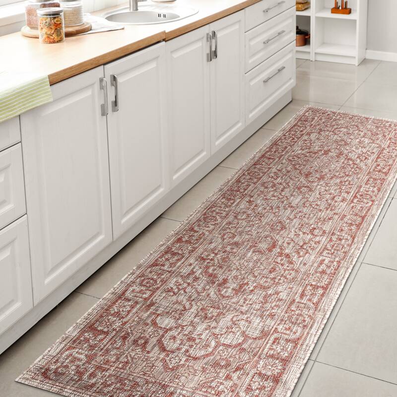 JONATHAN Y Palazzo Boho Medallion Textured Weave Indoor/Outdoor Area Rug
