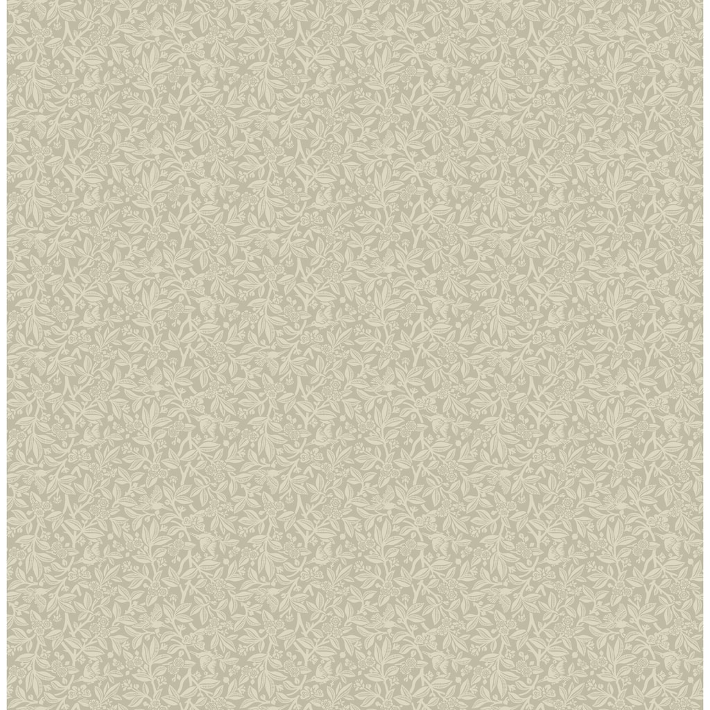 Laura Ashley Nutgrove Stone Grey Wallpaper