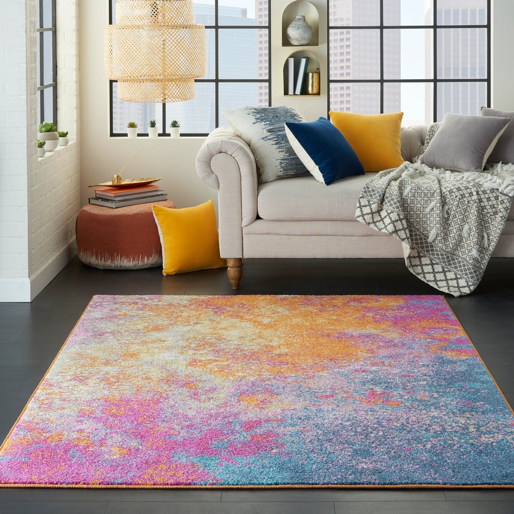 Nourison Passion Colorful Modern Abstract Area Rug