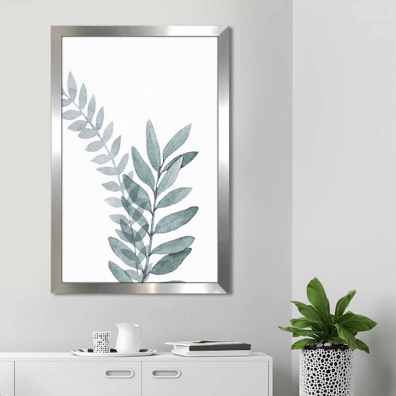 "Blue Botanical Wash II" by Conrad Knutsen Print on Acrylic