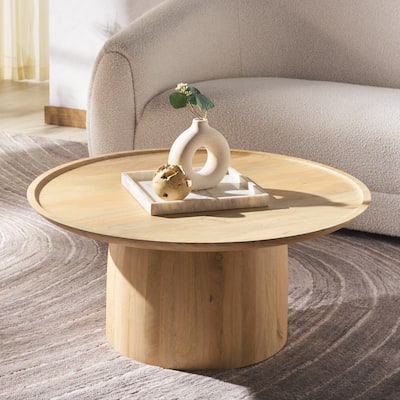 SAFAVIEH Couture Hope Solid Wood Round Coffee Table - 35Wx35Dx16H