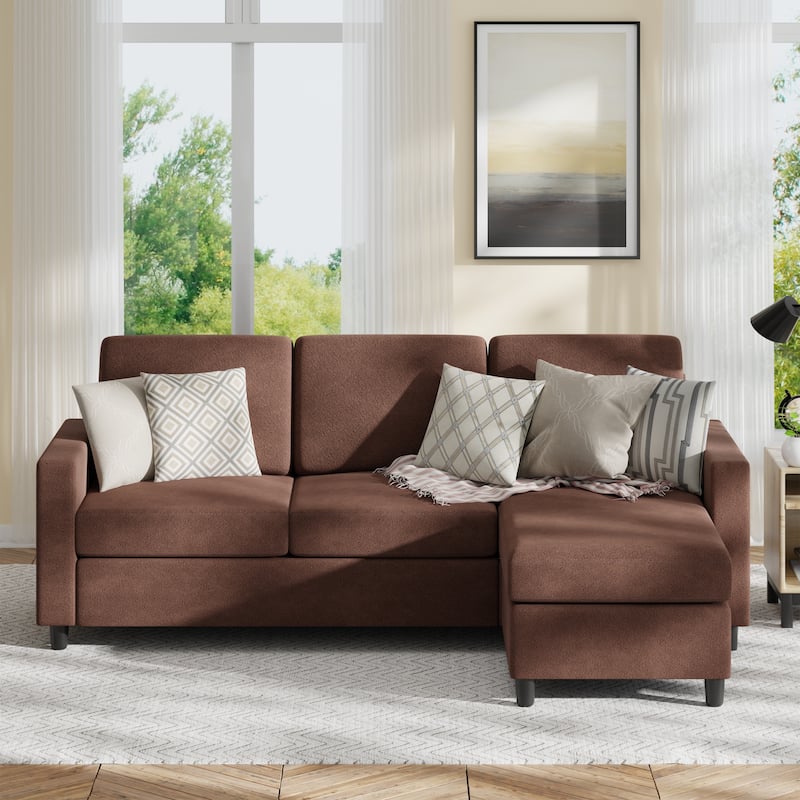 Futzca Modern Convertible Sectional Sofa L-Shaped Couch