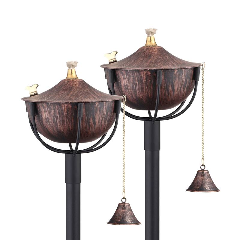 Maui Tiki Style Torch with 54" Pole