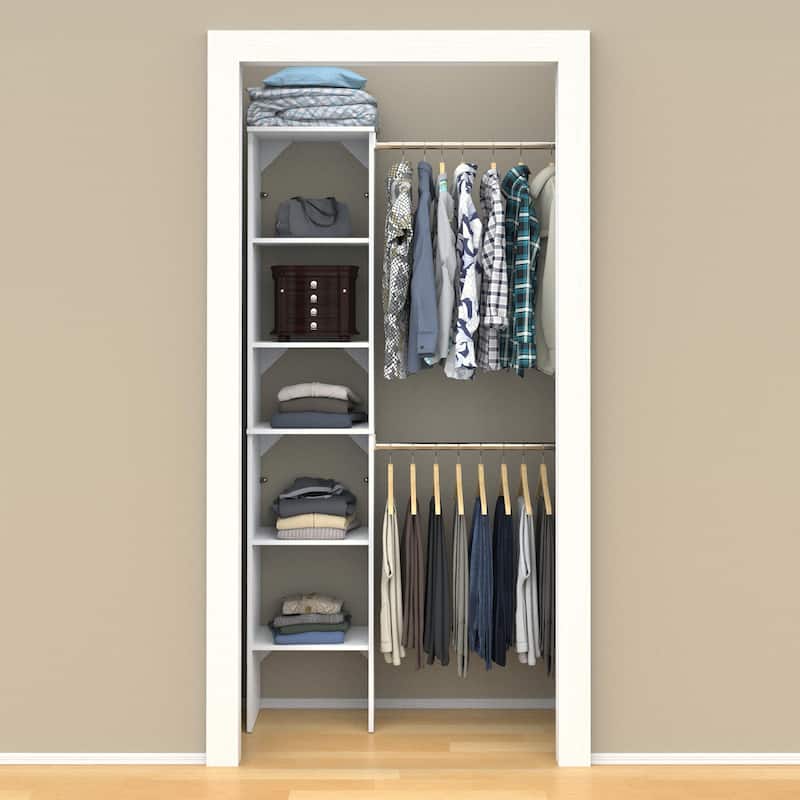 ClosetMaid SuiteSymphony 16-inch Wide Tower Starter Closet Organizer