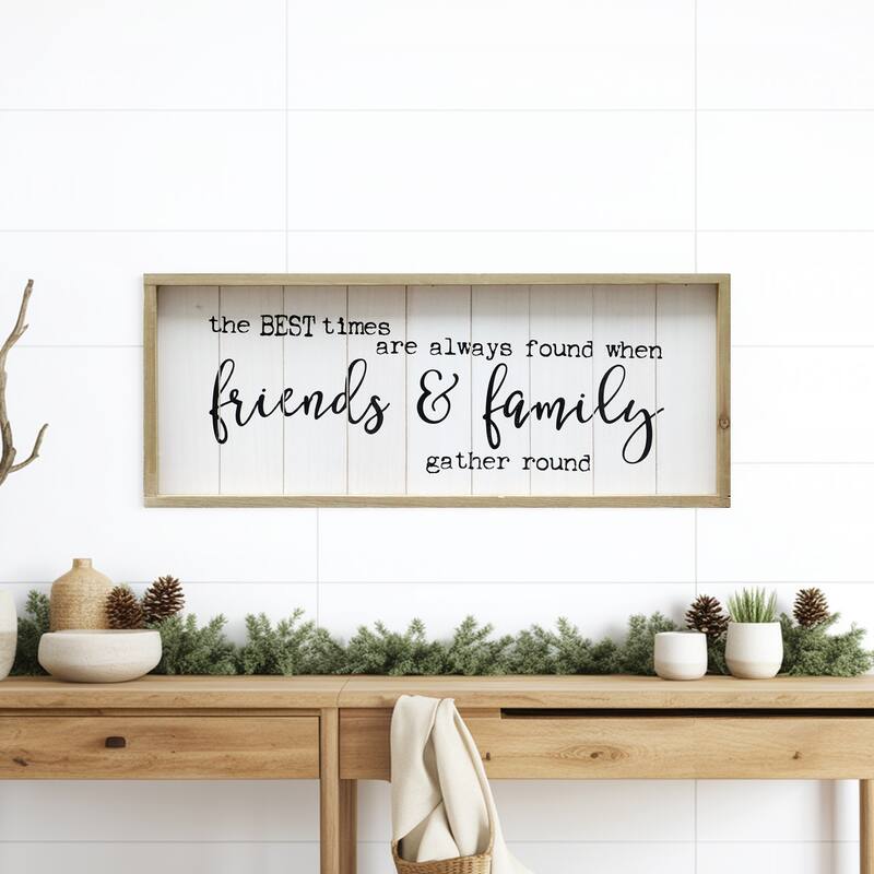 Vintage Wooden Farmhouse Plaque with Quotes,The Best Times