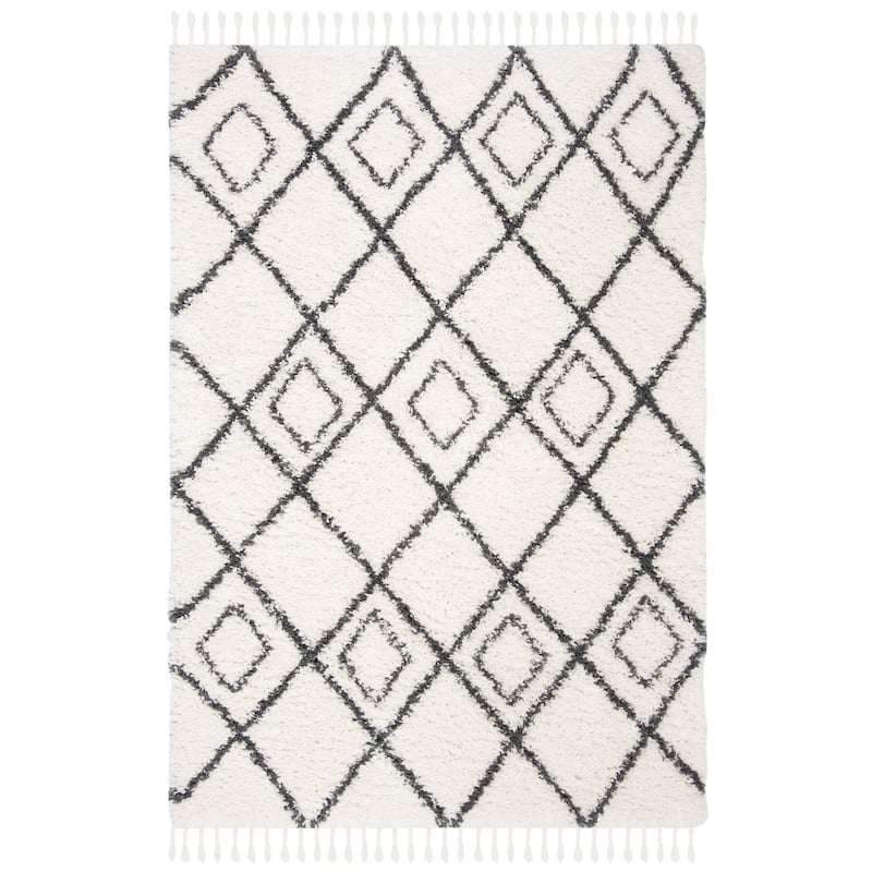 SAFAVIEH Moroccan Tassel Shag Lilyan 1.5-inch Thick Rug