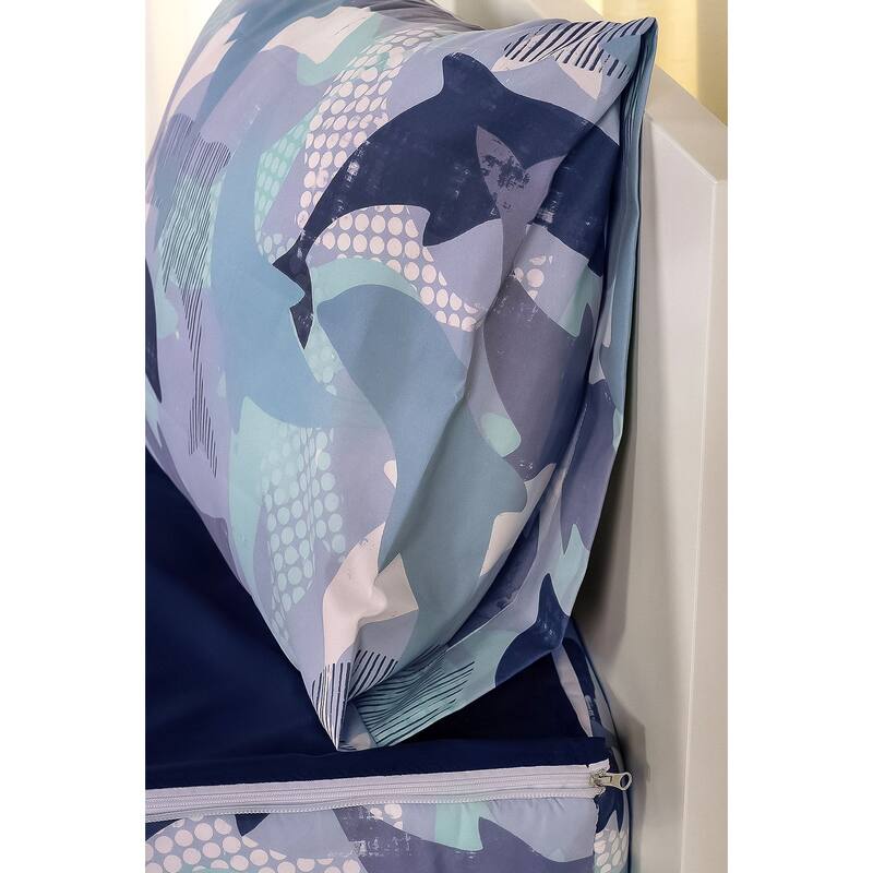 Siscovers Diving Dolphins Bunkie Deluxe Zipper Bedding Set