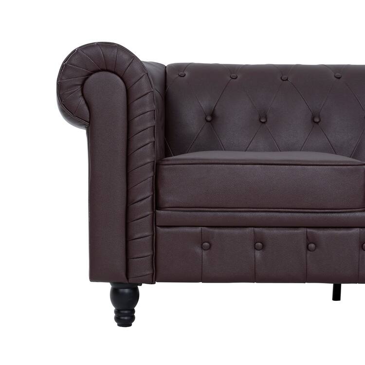 Elegance Chesterfield Sofa, Luxurious Comfort for Cozy Living Rooms, Mid-Century Modern couch, Elegance, 3-Seater Sofa
