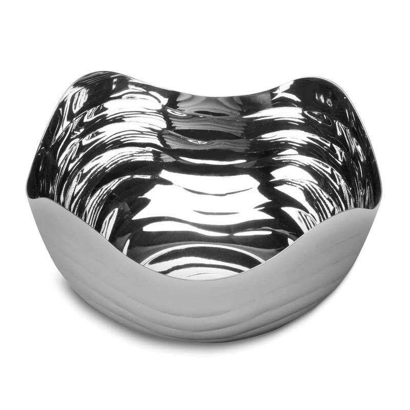 Curata Stainless Steel Ripple Wave 6 Inch Bowl Bed Bath & Beyond