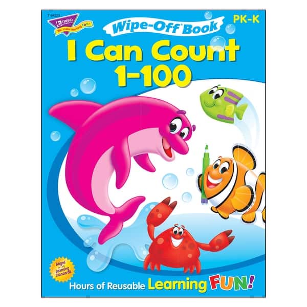 slide 2 of 6, I Can Count 1-100 Wipe-Off® Book