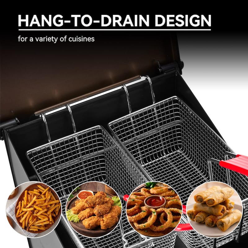 Creole Feast DF02B Outdoor Propane Deep Fryer, Black