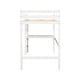 preview thumbnail 78 of 86, Loft Wood Bed with built-in desk,Safety Guardrails,Ladder