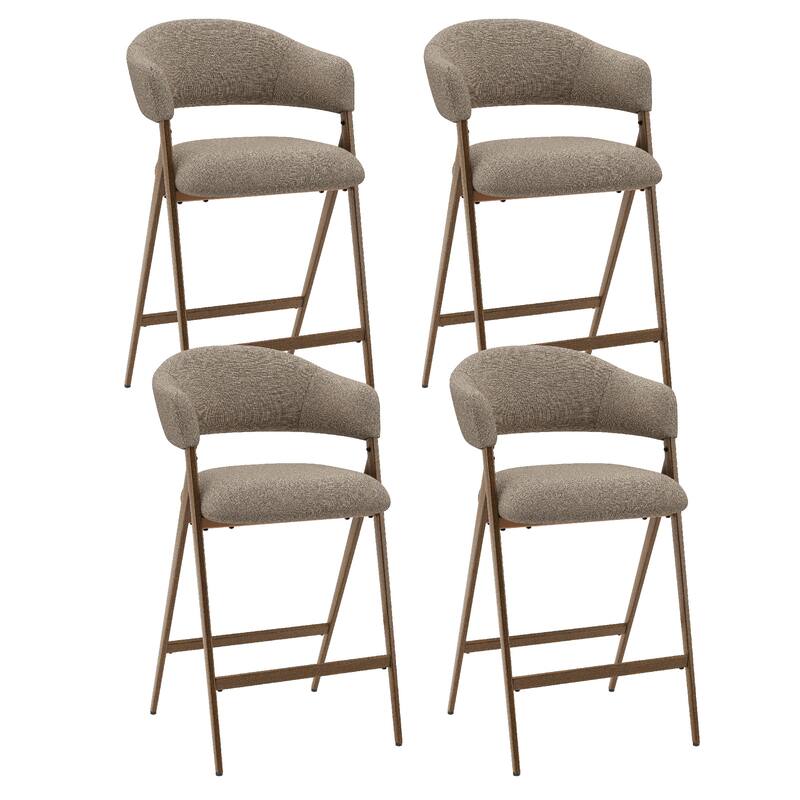 RENEWLINE Bar Stools Height Counter Stools with Backrest&Footrest