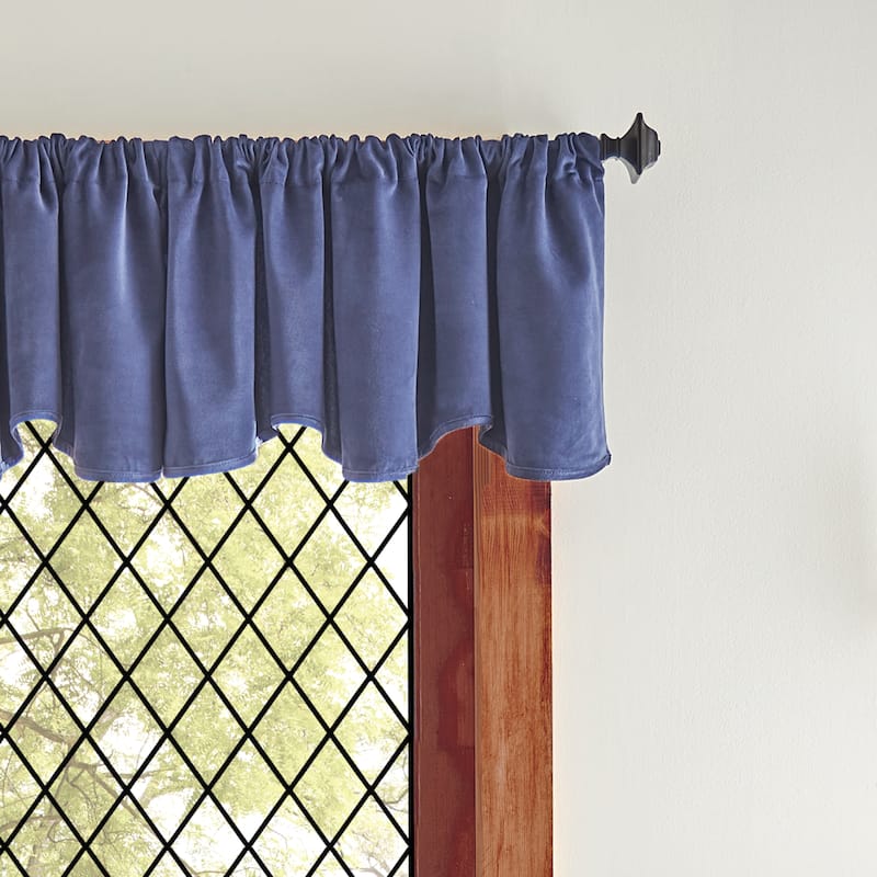 Martha Stewart Lucca Velvet Blackout Curtains - Panel Pair or Valance