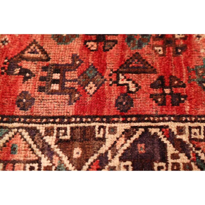 ECARPETGALLERY Hand-knotted Melis Vintage Light Red Wool Rug - 5'4 x 7'11