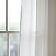 preview thumbnail 31 of 37, Porch & Den Alsea Burlap Knotted Tab Top Window Curtain Panel Pair