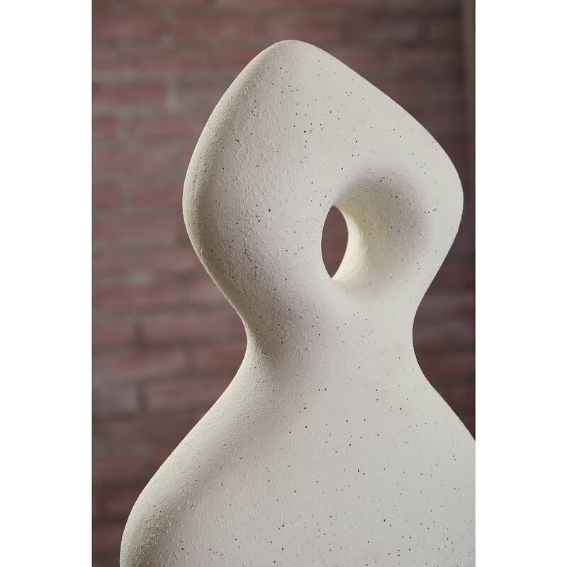 Signature Design by Ashley Arthrow Off-White Sculpture - 8.13"W x 5"D x 14.75"H